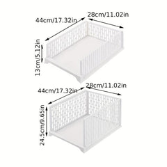 Layered Wardrobe Rack with Dividers - Efficient Clothes Organization
