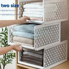 Layered Wardrobe Rack with Dividers - Efficient Clothes Organization