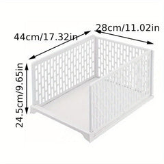 Layered Wardrobe Rack with Dividers - Efficient Clothes Organization