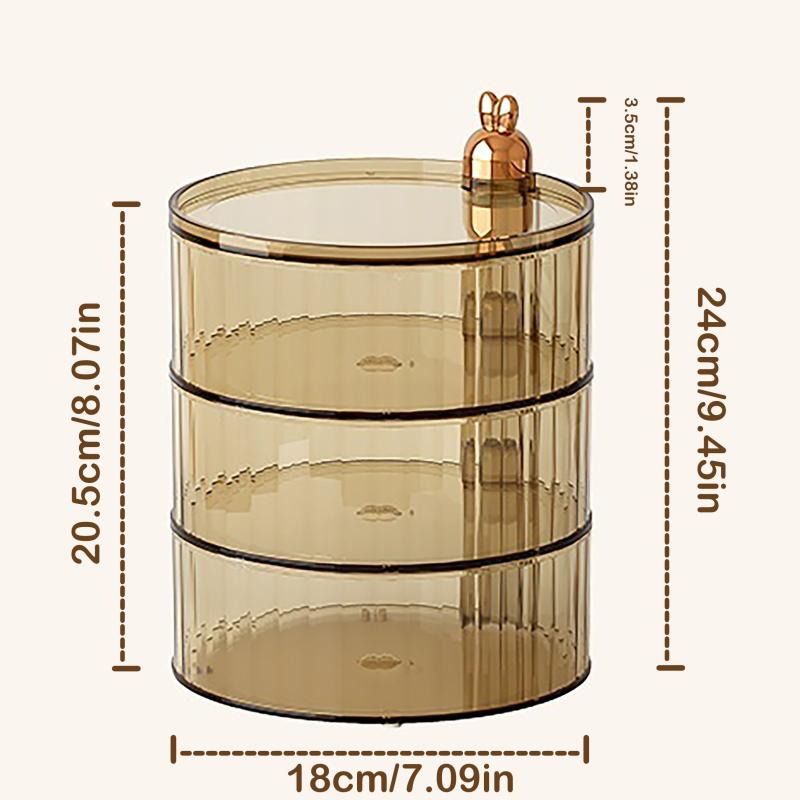 Rotatable Candy Box Snack Storage Box 2-4 Layers