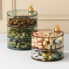 Rotatable Candy Box Snack Storage Box 2-4 Layers