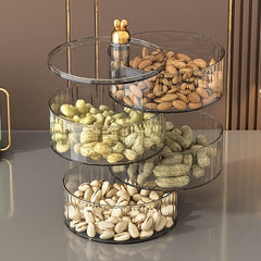 Rotatable Candy Box Snack Storage Box 2-4 Layers