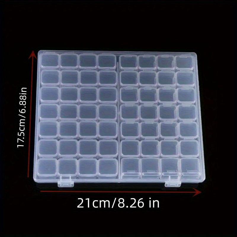 28 56 Grids Diamond Painting Tools Storage Container Clear Plastic Embroidery