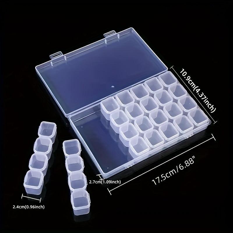 28 56 Grids Diamond Painting Tools Storage Container Clear Plastic Embroidery