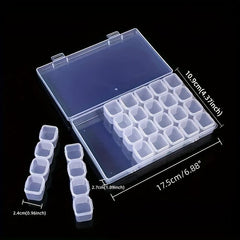 28 56 Grids Diamond Painting Tools Storage Container Clear Plastic Embroidery