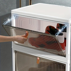 Stackable Shoe Rack Dustproof Cabinet Transparent Storage Box