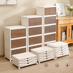 Stackable Shoe Rack Dustproof Cabinet Transparent Storage Box
