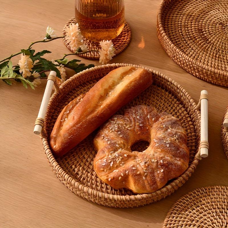 Woven Fruit Storage Baskets Stackable Storage Organizer