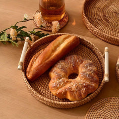 Woven Fruit Storage Baskets Stackable Storage Organizer