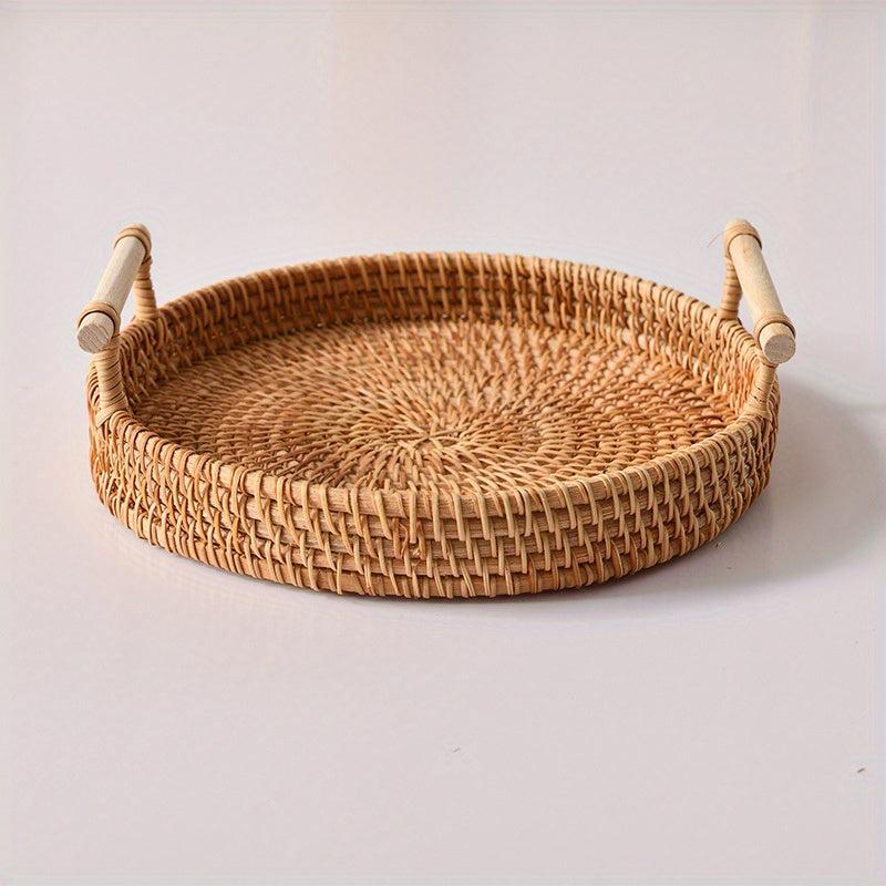 Woven Fruit Storage Baskets Stackable Storage Organizer