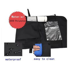 Car Seatback Organizer with Cup Holder and Kick Mats