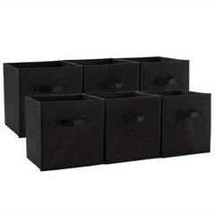 6pcs Cube Storage Bins Collapsible Fabric Storage Box Organizer