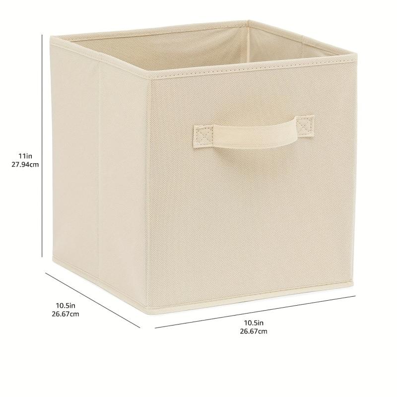 6pcs Cube Storage Bins Collapsible Fabric Storage Box Organizer