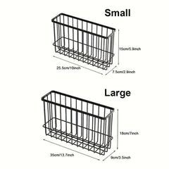 Cling Film Storage Basket Kitchen Organizer Shelf Refrigerator Side Mounted
