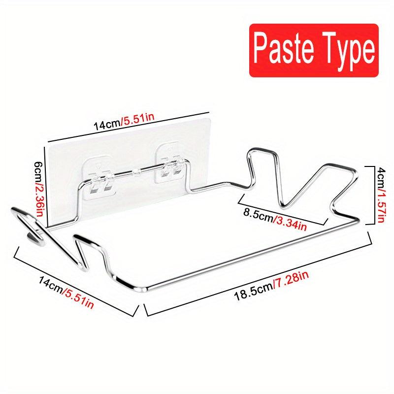Kitchen Trash Rack Cabinet Door Garbage Bags Holder Stainless Steel