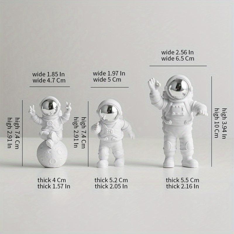 3pcs Desktop Astronaut Ornaments for Boys Girls