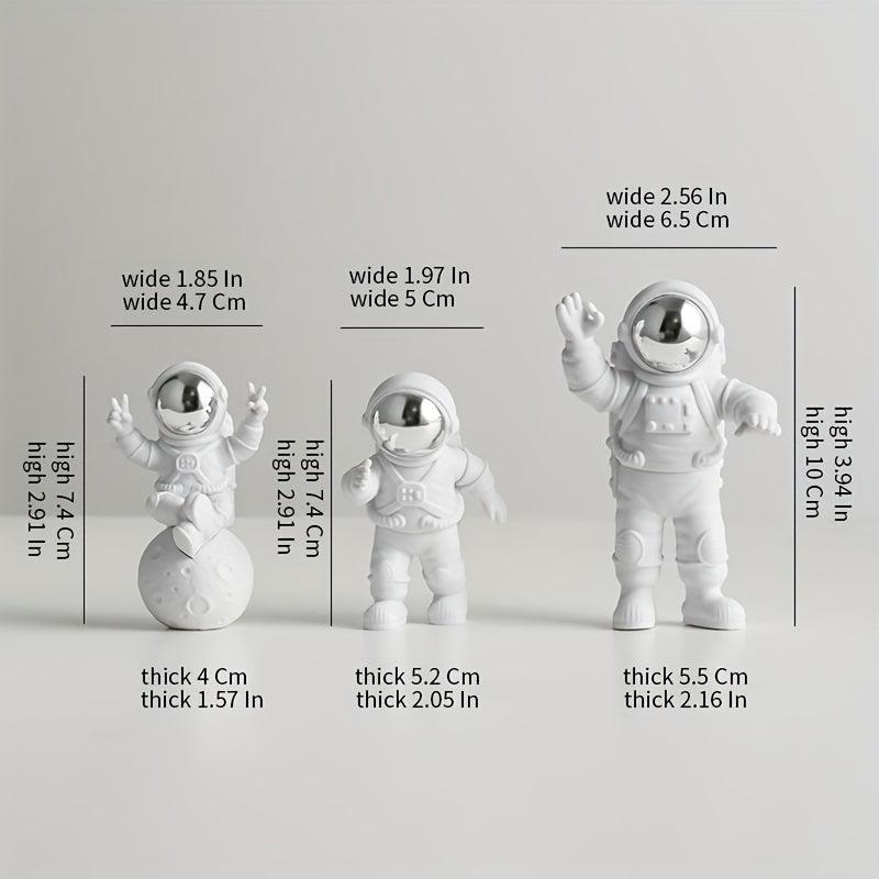 3pcs Desktop Astronaut Ornaments for Boys Girls