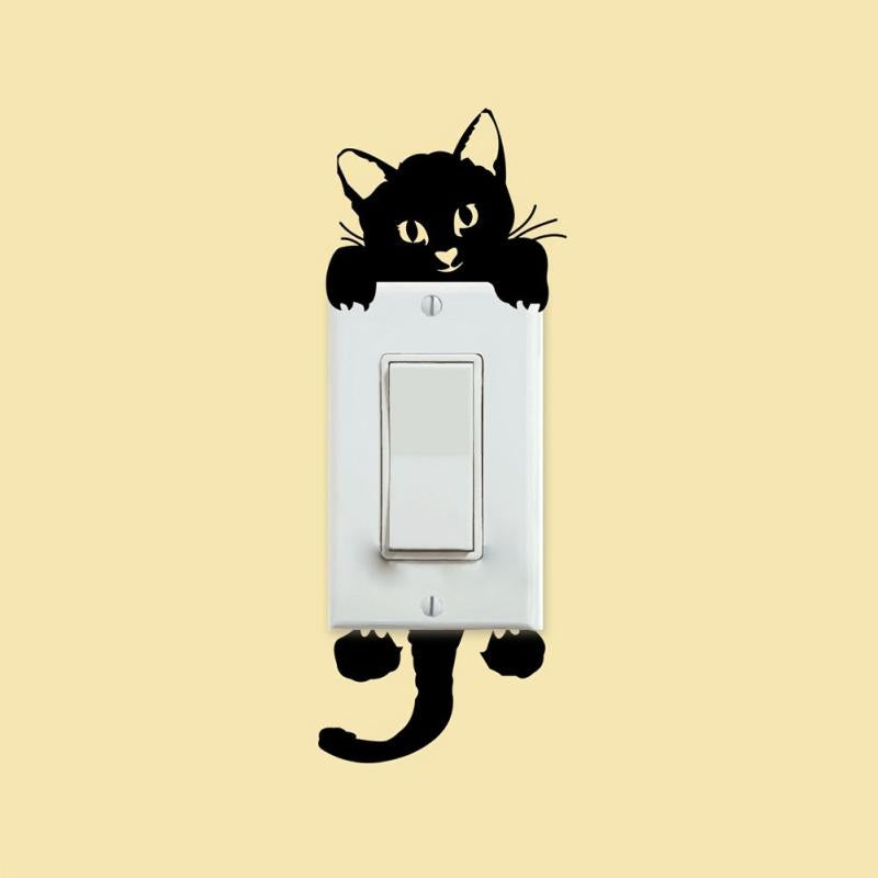 Cat Switch Wall Sticker - Add a Purr-fect Touch