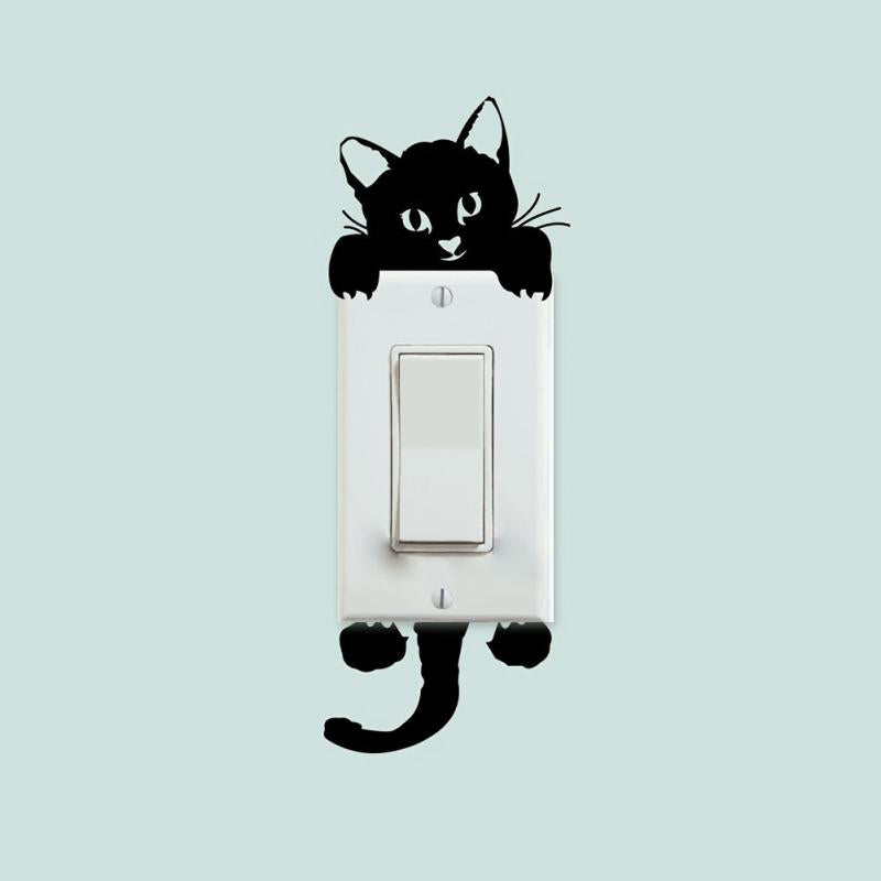 Cat Switch Wall Sticker - Add a Purr-fect Touch