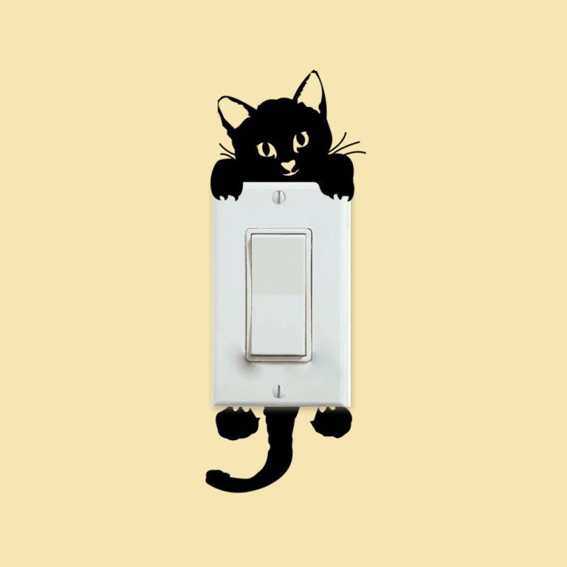 Cat Switch Wall Sticker - Add a Purr-fect Touch