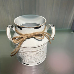 European Metal Vase Decorative Retro Old Vase Flower Arrangement Home Decor