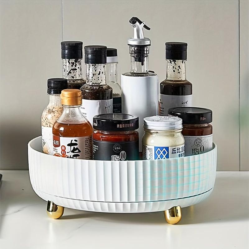 Large Rotatable Plastic Storage Box for Home and Office Storage