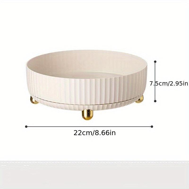 Large Rotatable Plastic Storage Box for Home and Office Storage