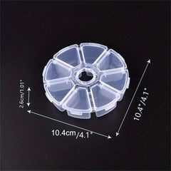 Clear Storage Box Portable Jewelry Organizer Stationery Container