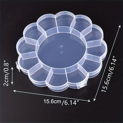Clear Storage Box Portable Jewelry Organizer Stationery Container