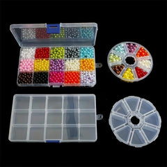 Clear Storage Box Portable Jewelry Organizer Stationery Container