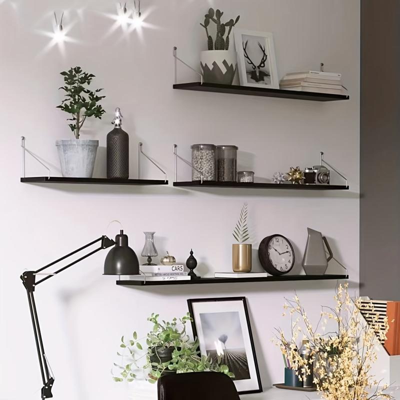 Wooden Floating Storage Shelves Set for Home Decor