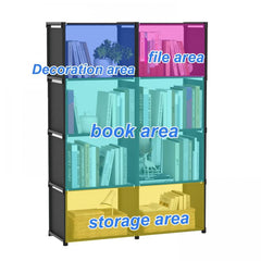 1pc Corner Bookcase Standing Bookshelf Room Decor Home Decor Space Saving