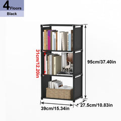 1pc Corner Bookcase Standing Bookshelf Room Decor Home Decor Space Saving