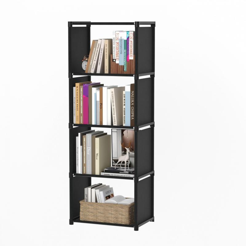 1pc Corner Bookcase Standing Bookshelf Room Decor Home Decor Space Saving