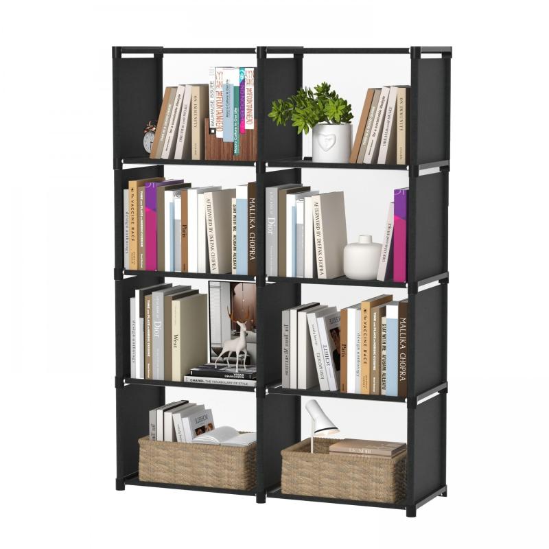 1pc Corner Bookcase Standing Bookshelf Room Decor Home Decor Space Saving