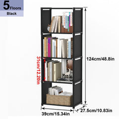 1pc Corner Bookcase Standing Bookshelf Room Decor Home Decor Space Saving