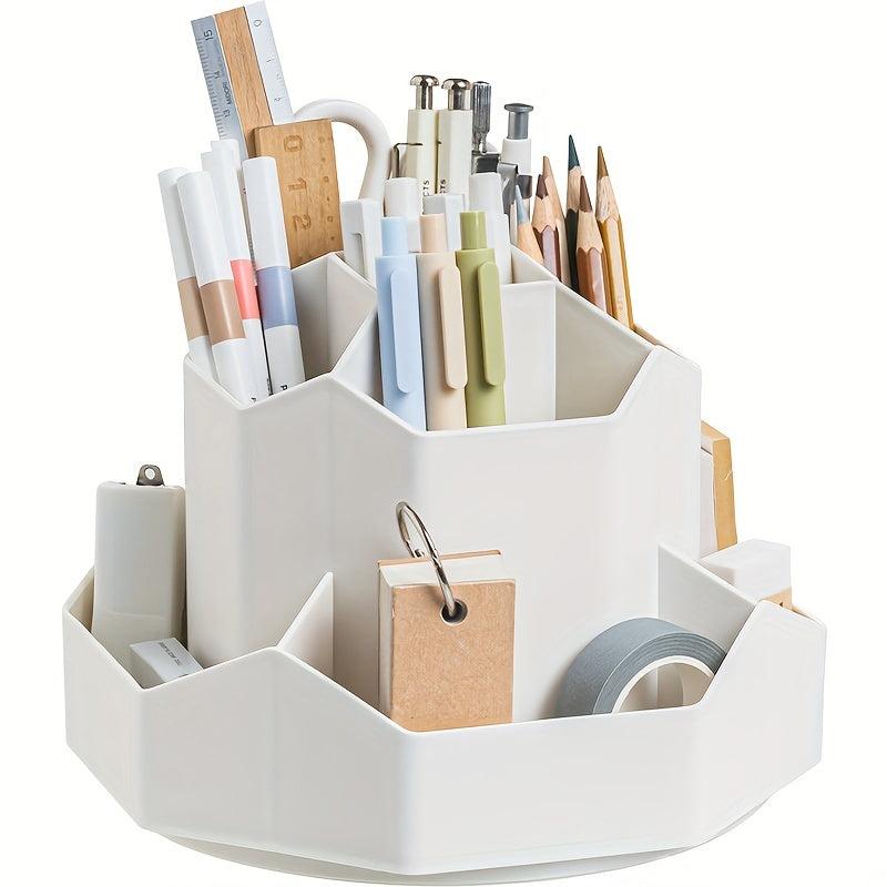 Rotating Pen Holder 360 Degrees Large Capacity Storage Box