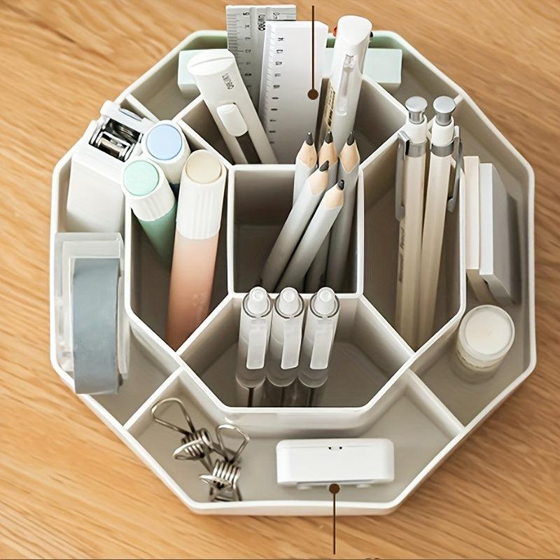 Rotating Pen Holder 360 Degrees Large Capacity Storage Box