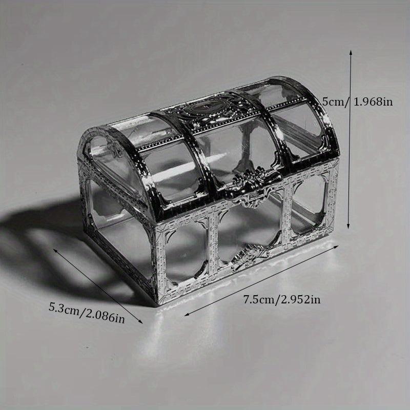 High Crystal Pirate Treasure Box Jewelry Coin Storage Chocolate Box