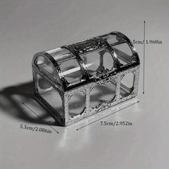 High Crystal Pirate Treasure Box Jewelry Coin Storage Chocolate Box