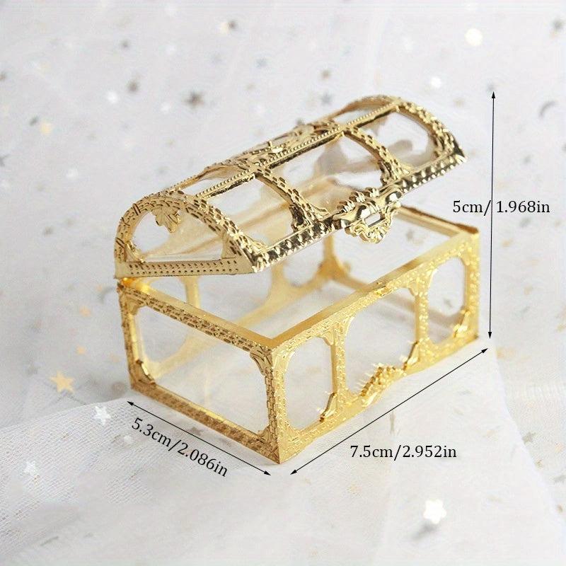 High Crystal Pirate Treasure Box Jewelry Coin Storage Chocolate Box