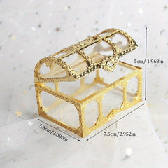 High Crystal Pirate Treasure Box Jewelry Coin Storage Chocolate Box