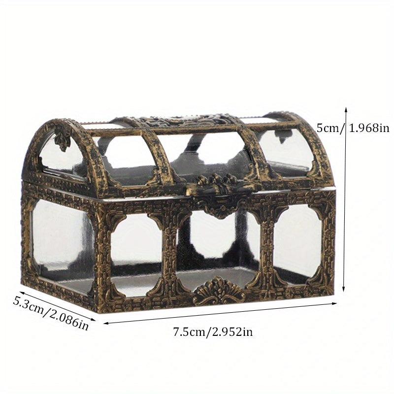 High Crystal Pirate Treasure Box Jewelry Coin Storage Chocolate Box