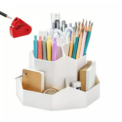 Desk Makeup Brush and Pen Holder Organizer Large Capacity Storage Box
