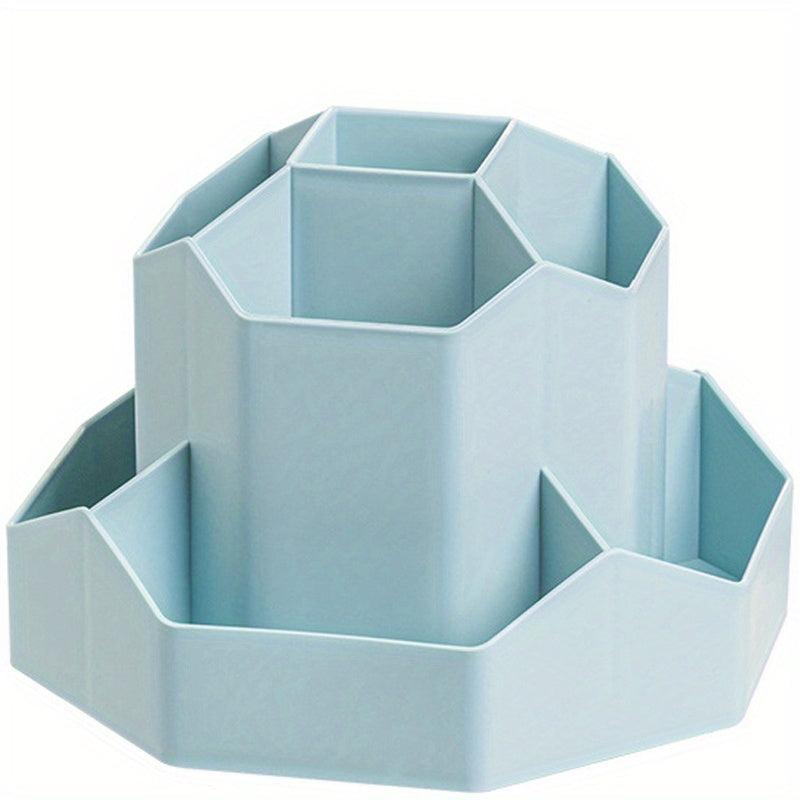 Desk Makeup Brush and Pen Holder Organizer Large Capacity Storage Box