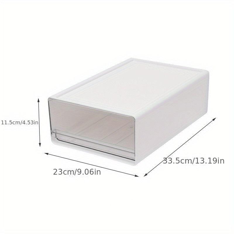Transparent Desktop Storage Box Drawer Office Document Organizer