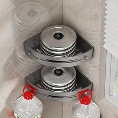 Bathroom Storage Rack Shower Caddy Organizer Wall Mounted Shelf