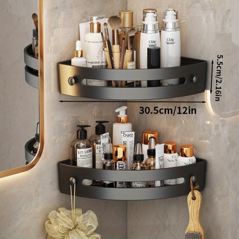 Bathroom Storage Rack Shower Caddy Organizer Wall Mounted Shelf