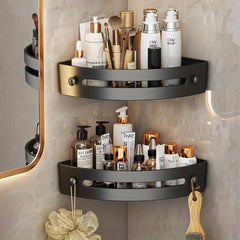 Bathroom Storage Rack Shower Caddy Organizer Wall Mounted Shelf