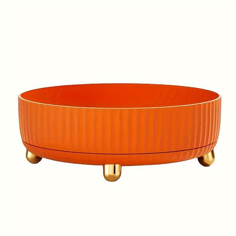 Plastic Rotating Storage Organizer Desktop Tray Kitchen Container
